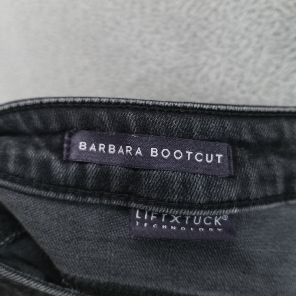 NYDJ Jeans‎ Womens 12 Black Barbara Bootcut Lift Tuck Stretch Preppy Dark Wash - Picture 4 of 11